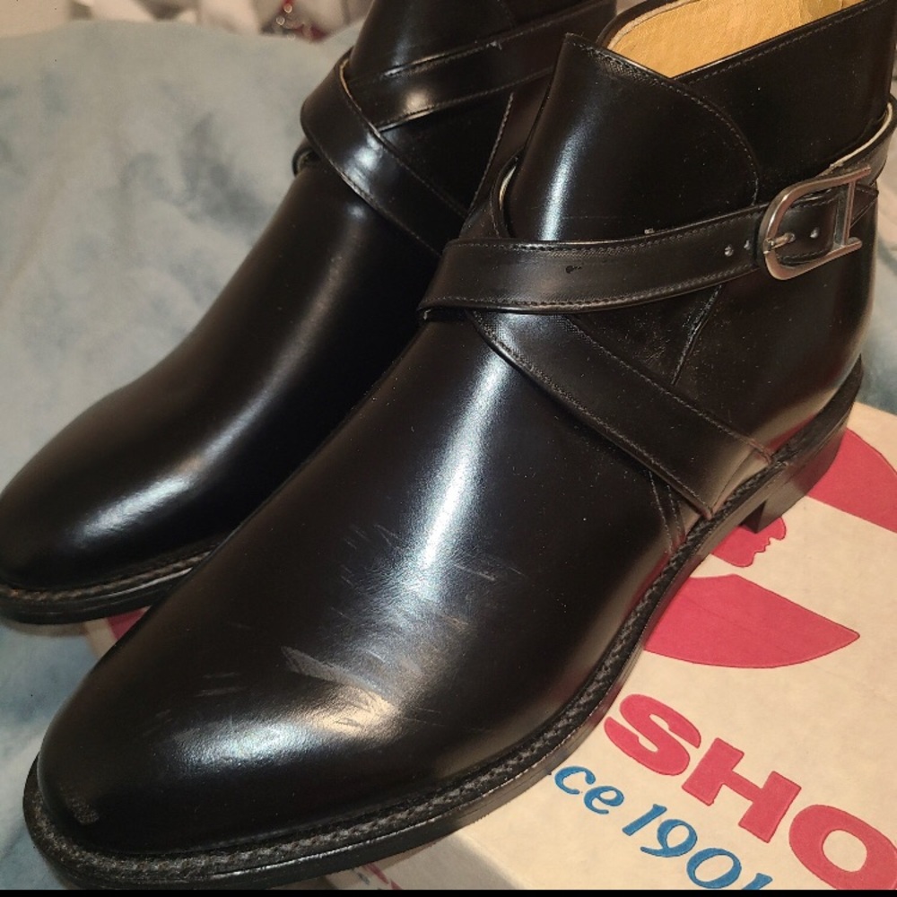 Chippewa Mens Black Leather Ankle Boots - Picture 4 of 8